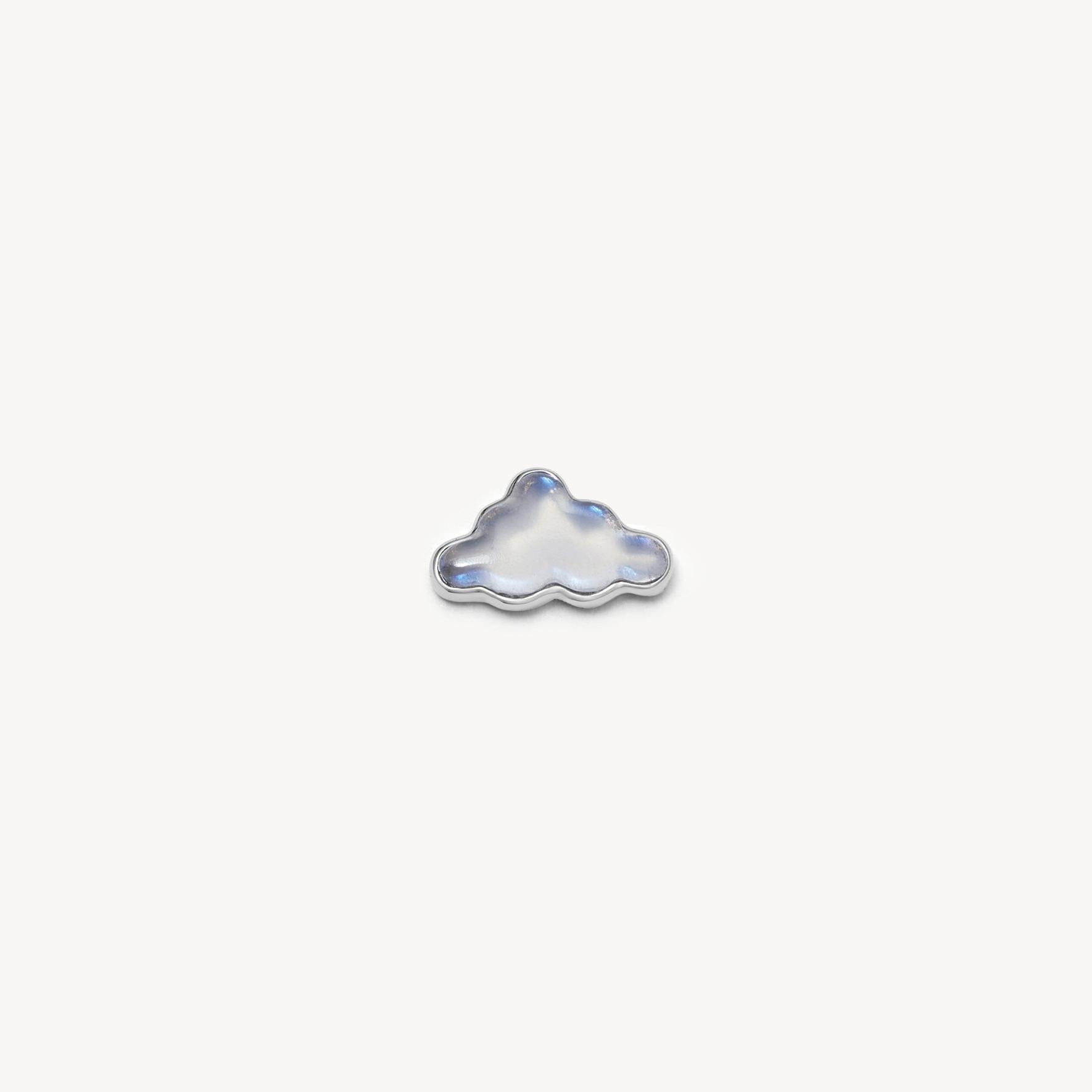 ☁️ Tiny Cloud Charm – Dreamy Floating Locket Filler