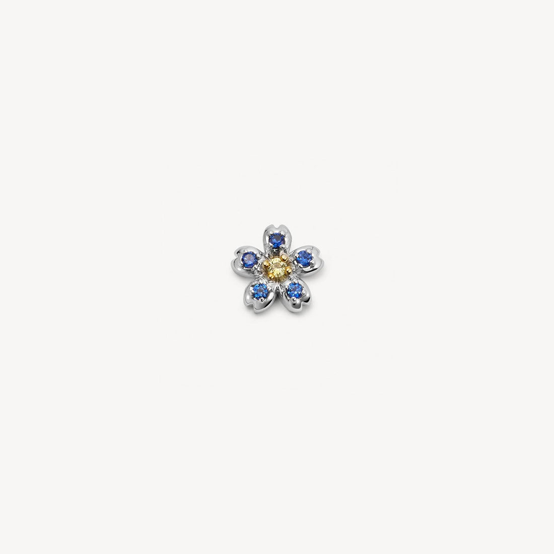 Zircon Blue Flower Charm – Sparkling Locket Filler