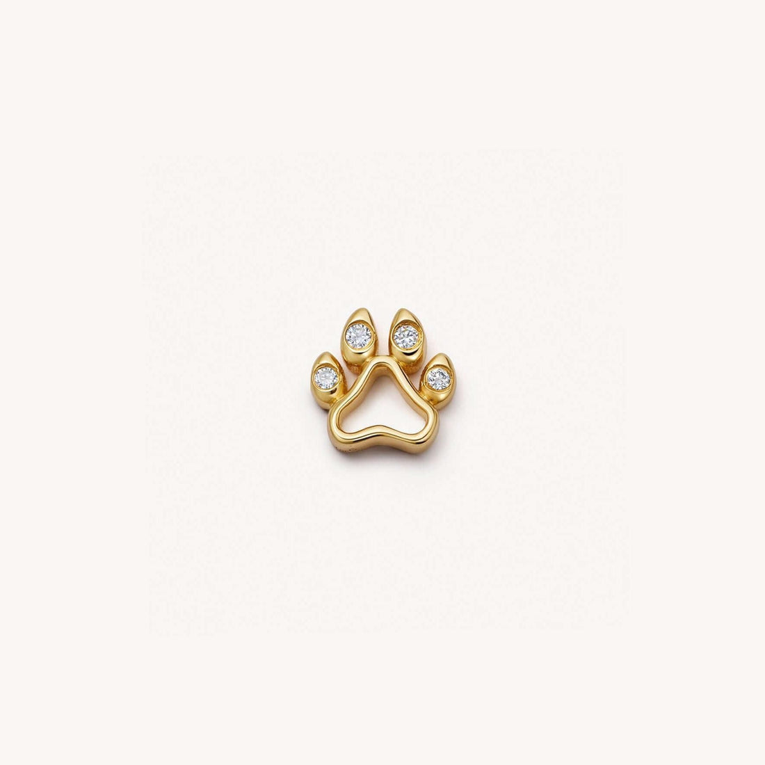 Gold Paw Print Charm – Pet Love Locket Filler