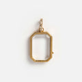 ✨ Golden Frame Memory Locket – Minimalist Rectangle Keepsake