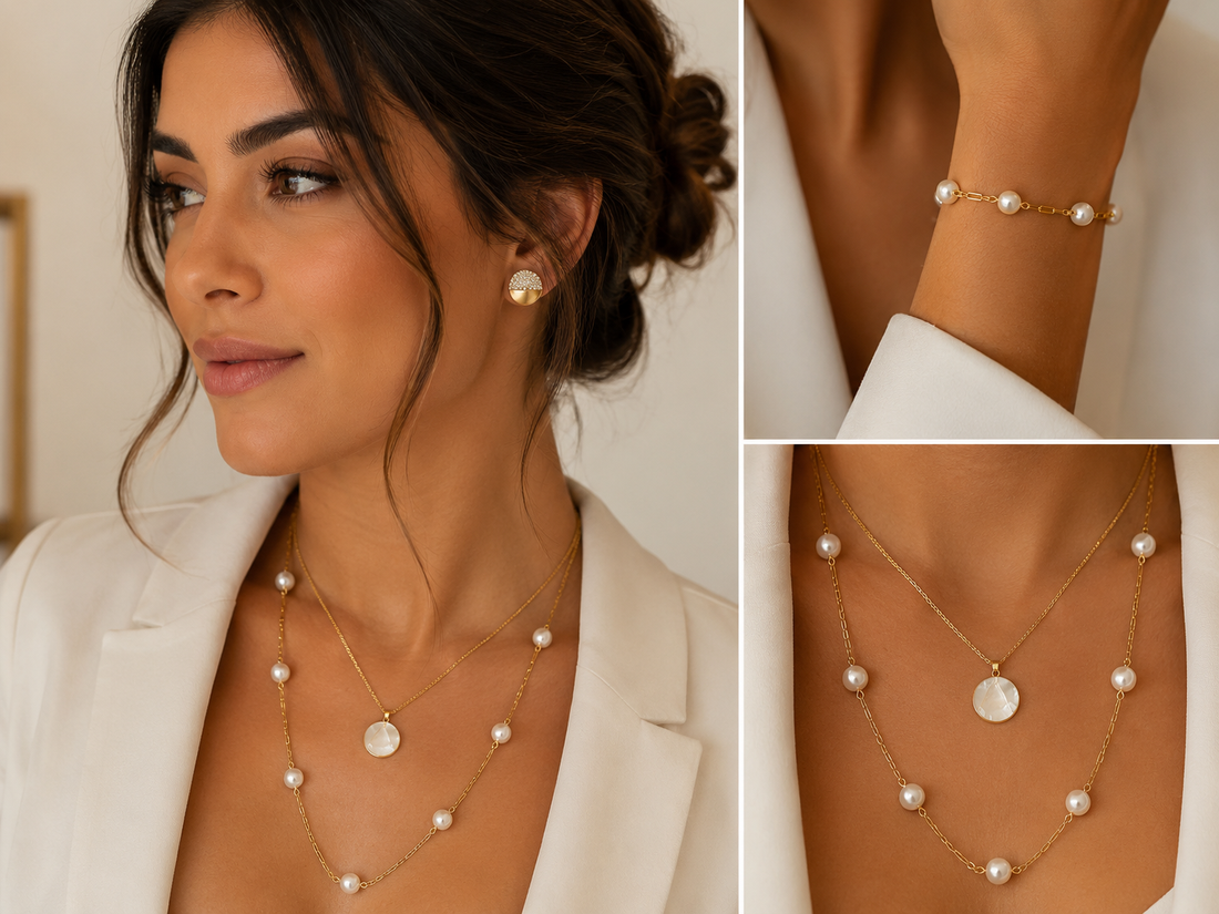 Pearl & Mother-of-Pearl Jewelry Set