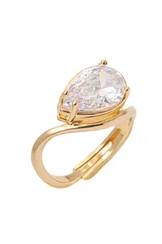 Teardrop Wrap Ring | 18k Gold Plated