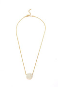 Our Lady Mother of Pearl Necklace | 18k Gold Plated
