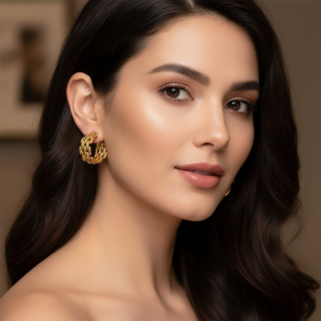 Chain Hoop Earrings