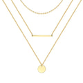 Elegant Layered Gold Necklace Set