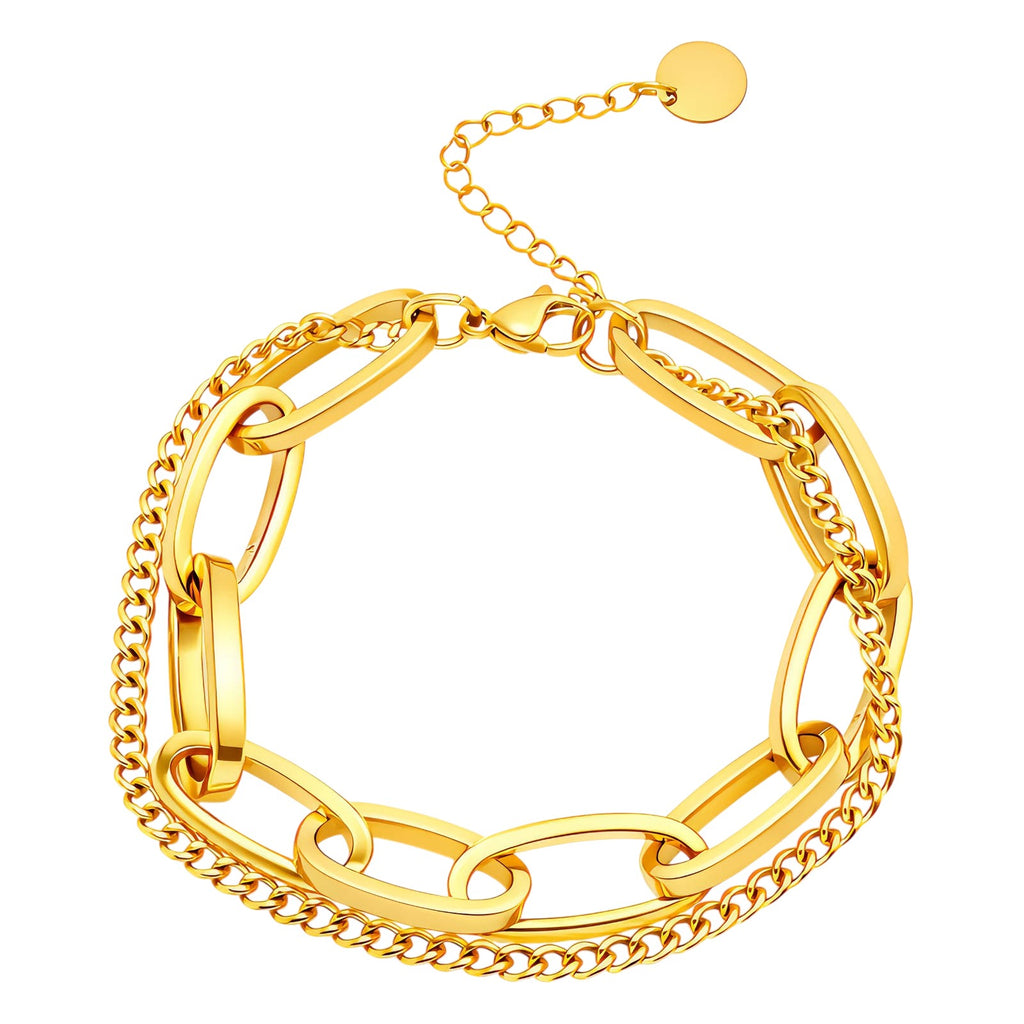 Gold Plated Chunky Chain Link Bracelet