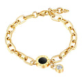 Gold Plated Roman Numeral Chain Bracelet