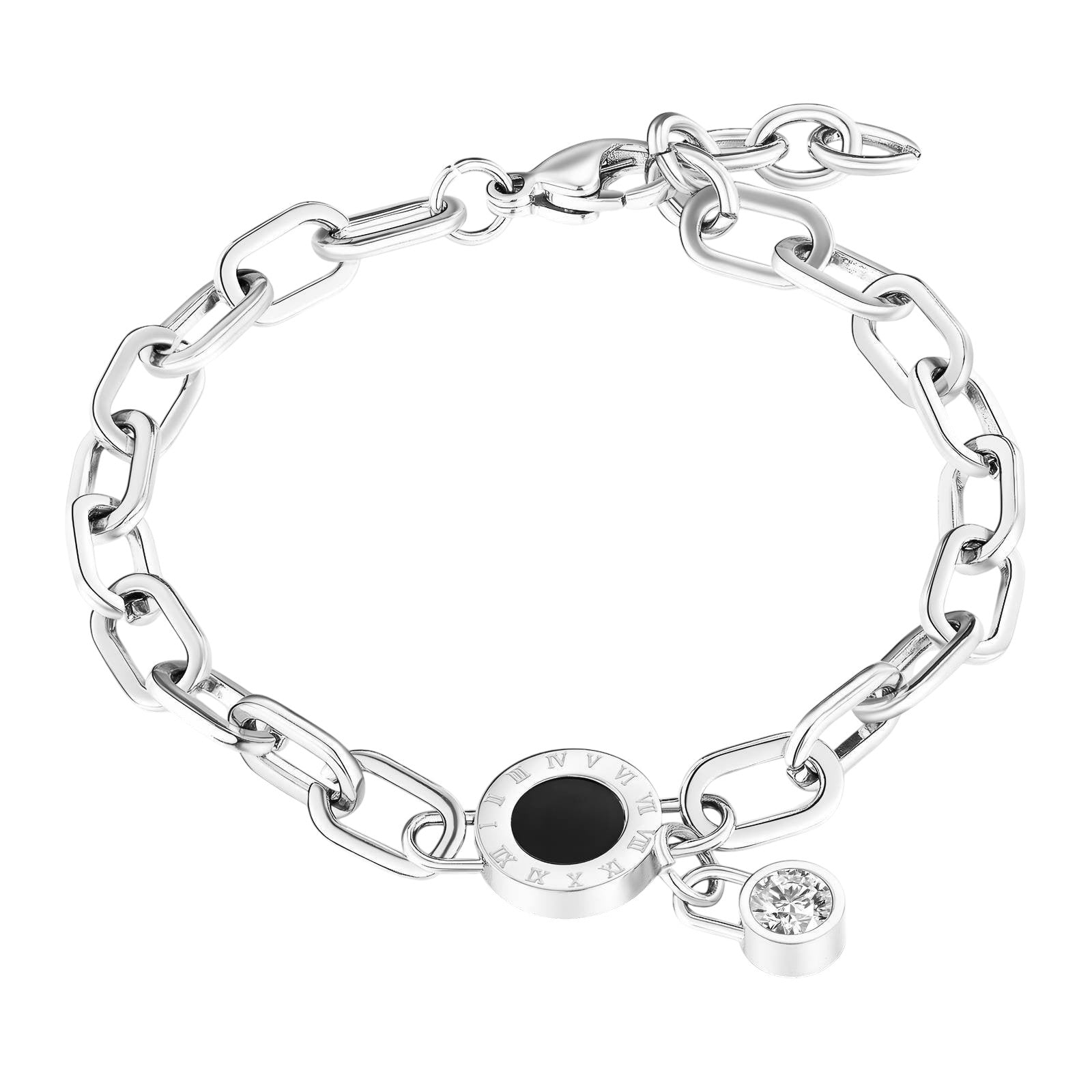Silver Roman Link Bracelet