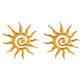 Golden Sun Statement Earrings