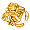 Gold Abstract Sculptural Ring