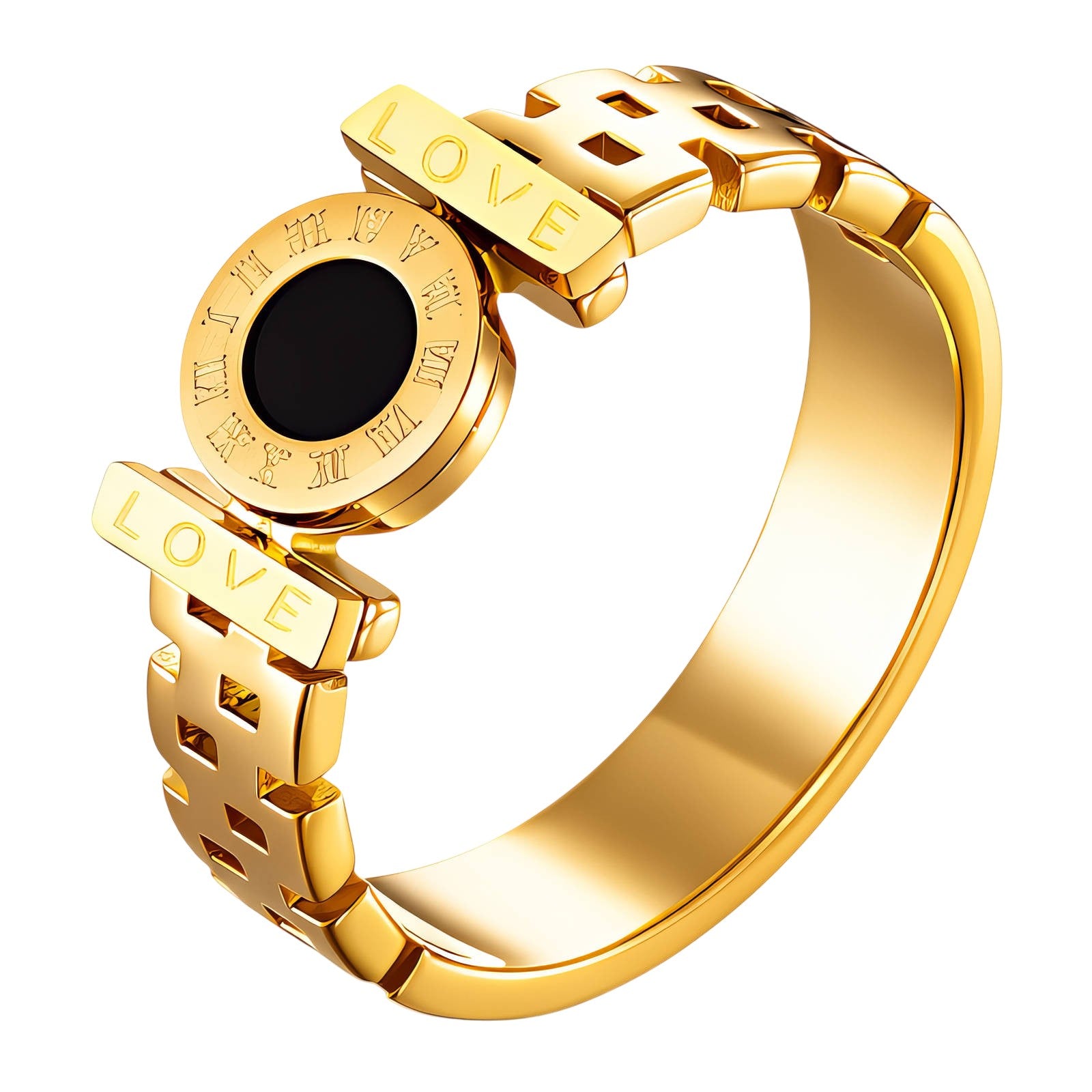 Noir Elegance Jewelry Set – Bracelet & Ring