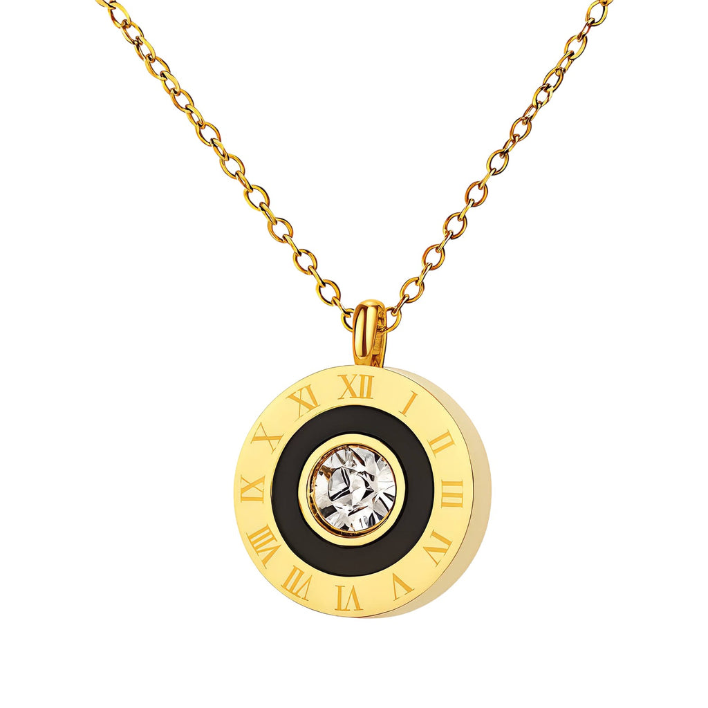 Celeste Noir Pendant Necklace