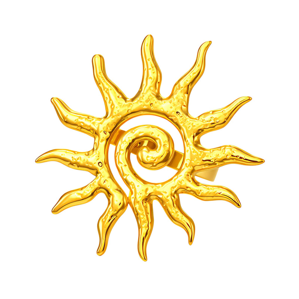 Golden Sun Statement Ring