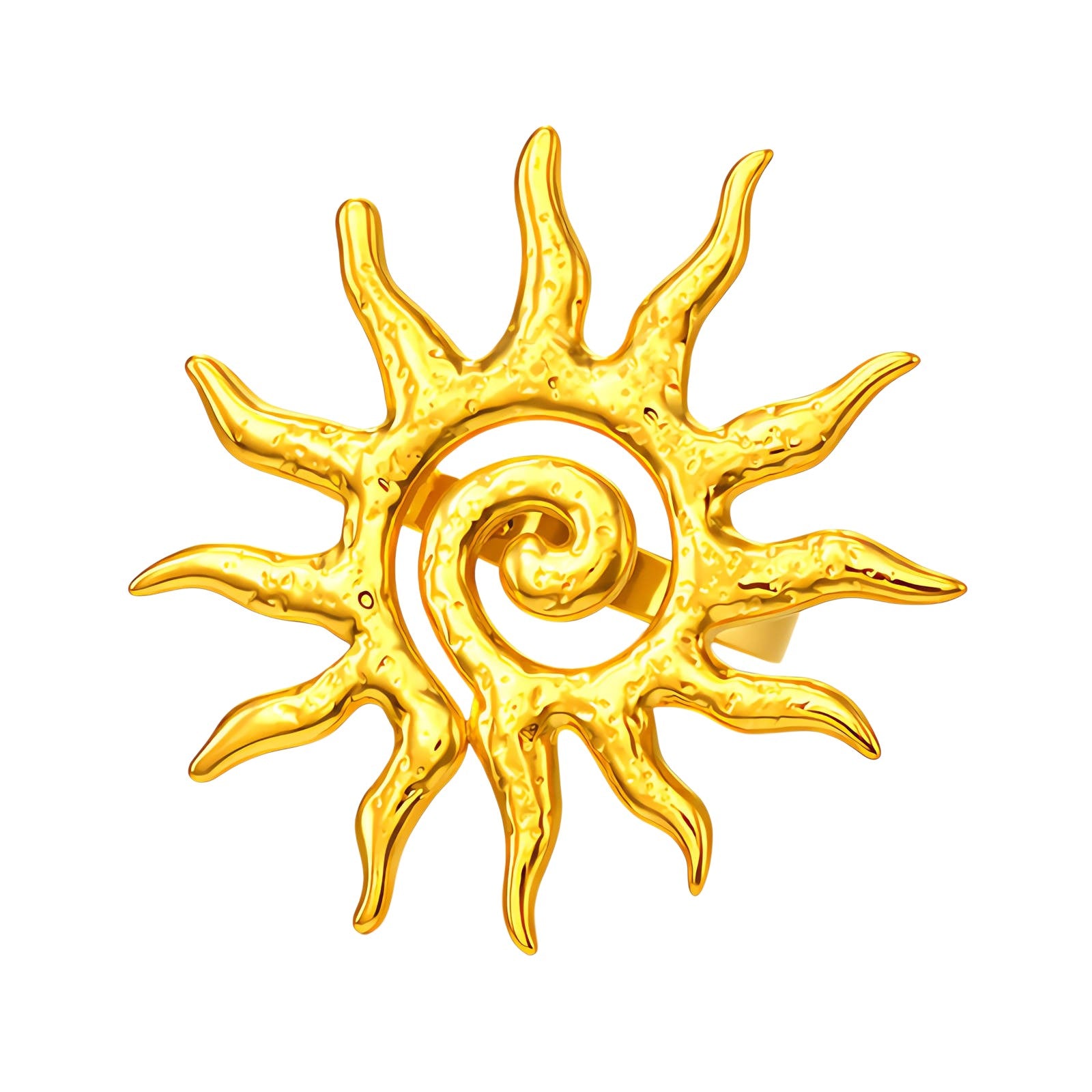 Golden Sun Statement Ring