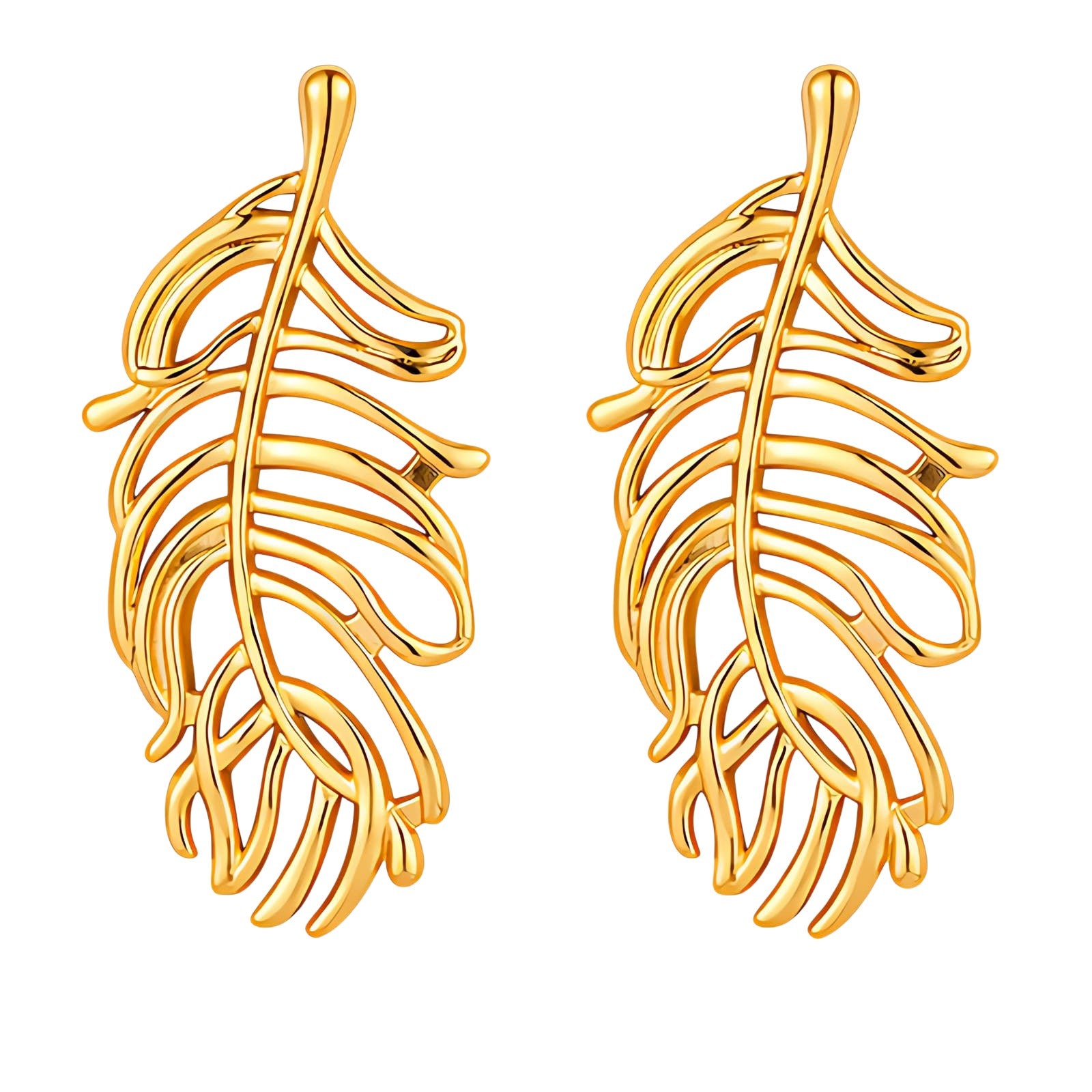 Golden Leaf Earrings