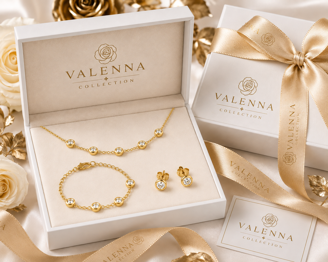 Rhinestone Chain Jewelry Set
