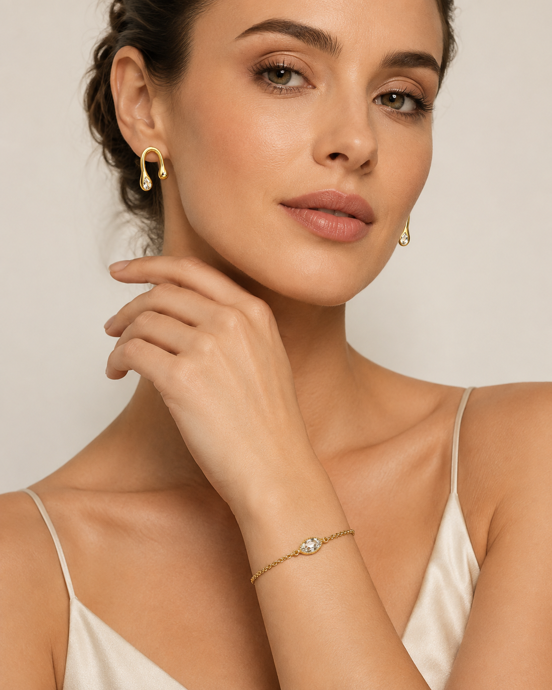 One Marquise Crystal Jewelry Set