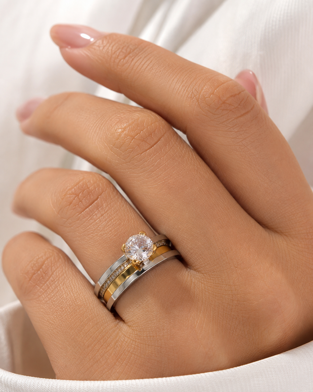 Gold | Silver Stainless Steel Ring