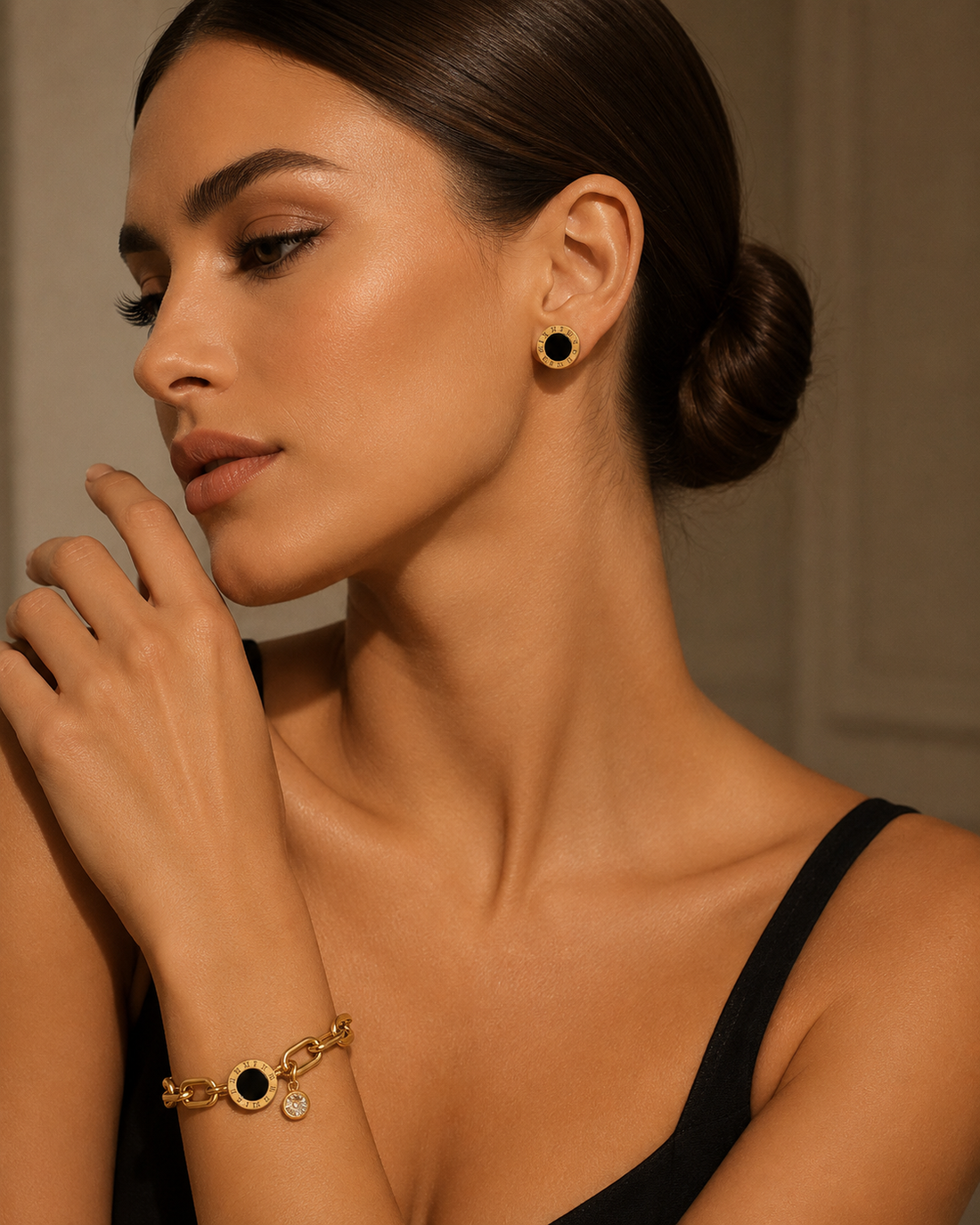 Roman Numeral Stud Earrings