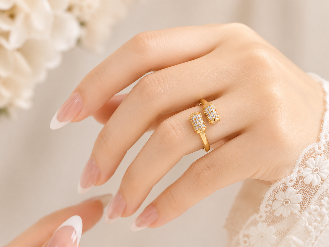 Gold Pave Wrap Ring