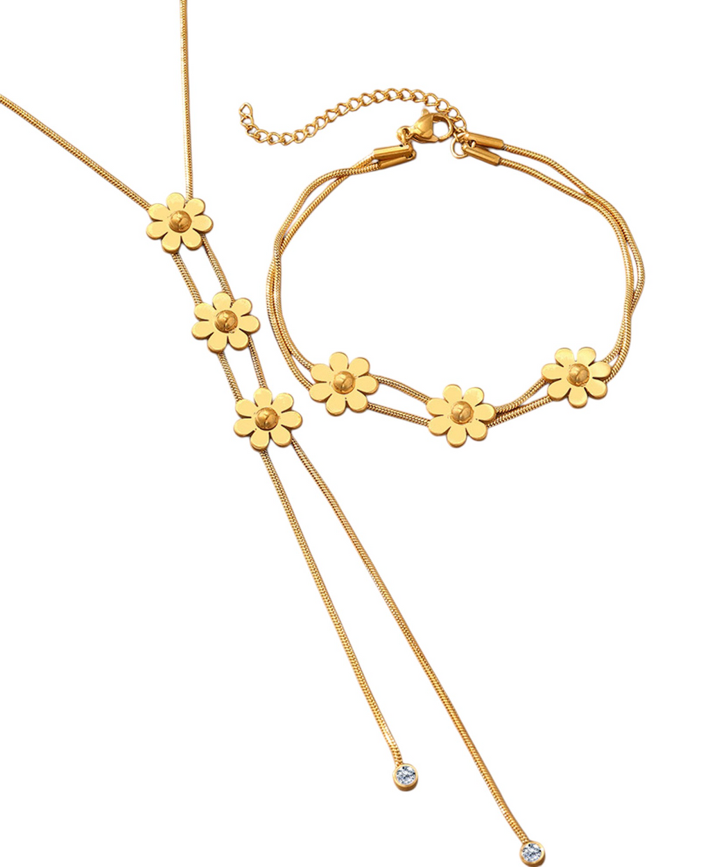 Elegant Flower Jewelry Set