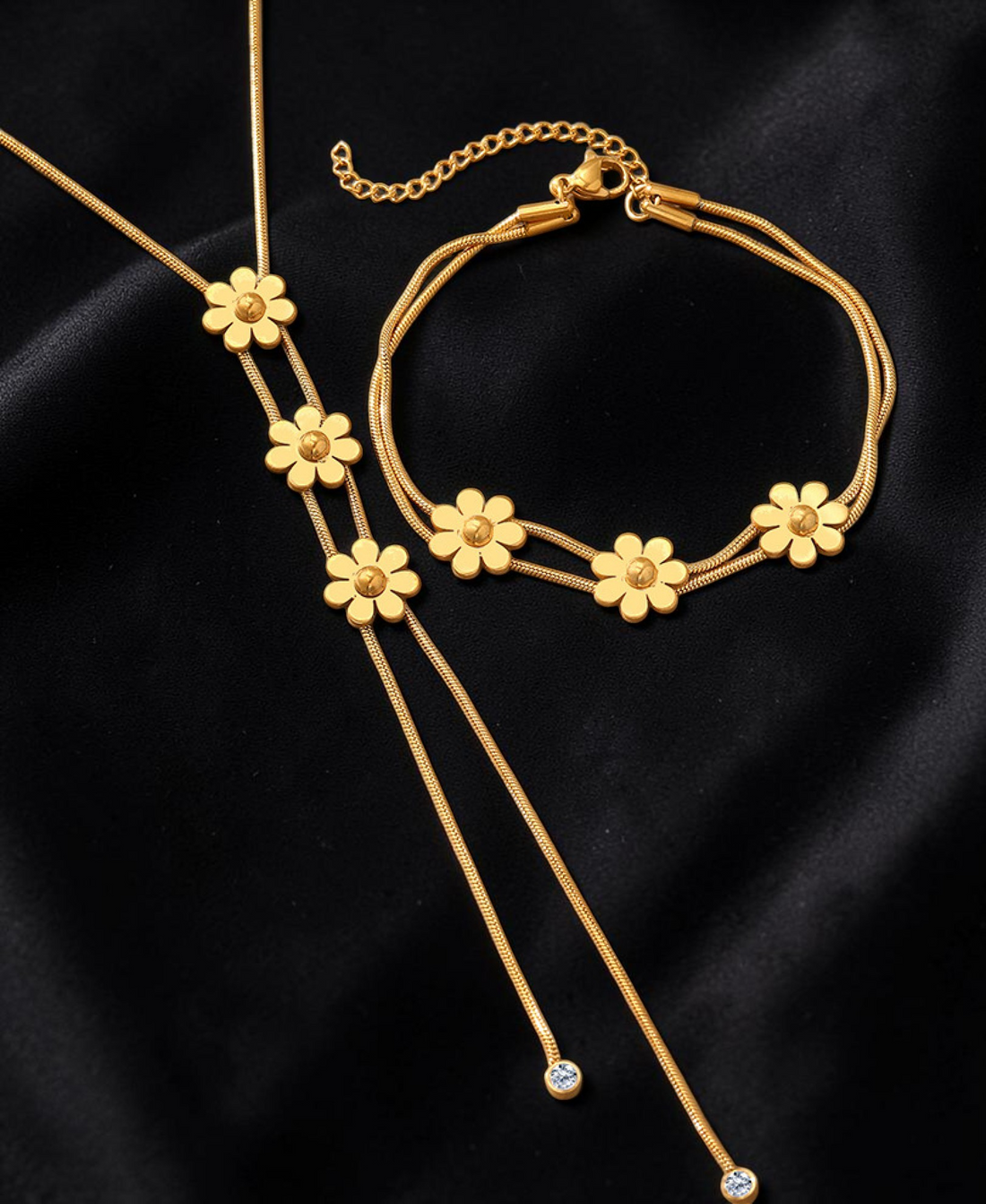 Elegant Flower Jewelry Set
