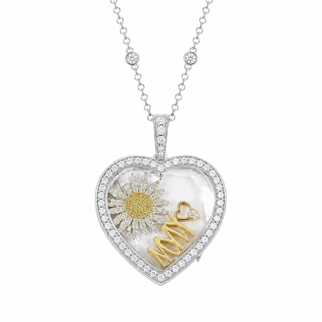 Petite Blush Charm – Silver Girl Locket Filler