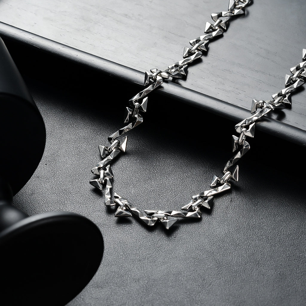 Geometric Titanium Steel Plating Men's Necklace