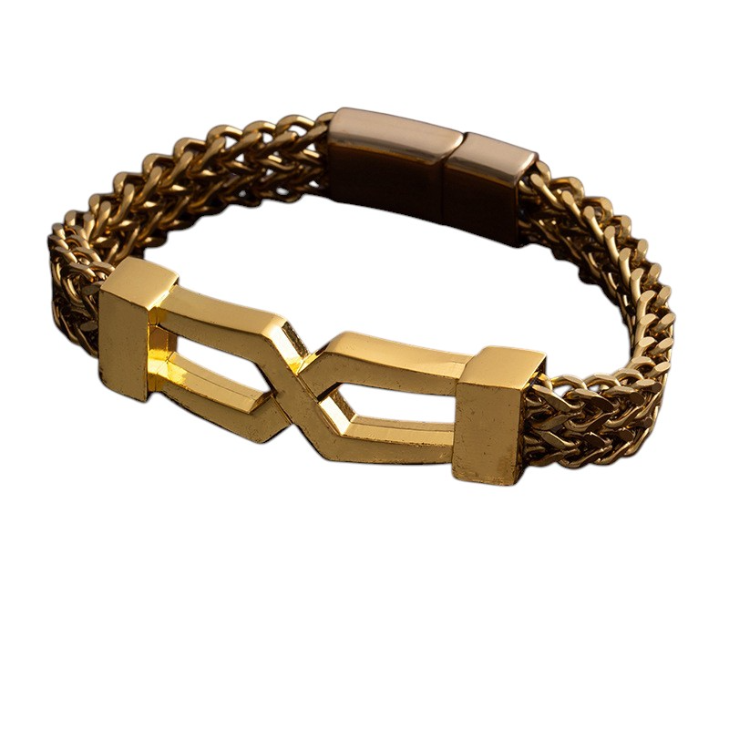 Trendy Minimalist Hip Hop Glasses Men's Bracelet