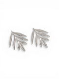 Hypoallergenic Leaves Stud Earrings for Women in 18K Gold Plated 316 L Stainless Steel