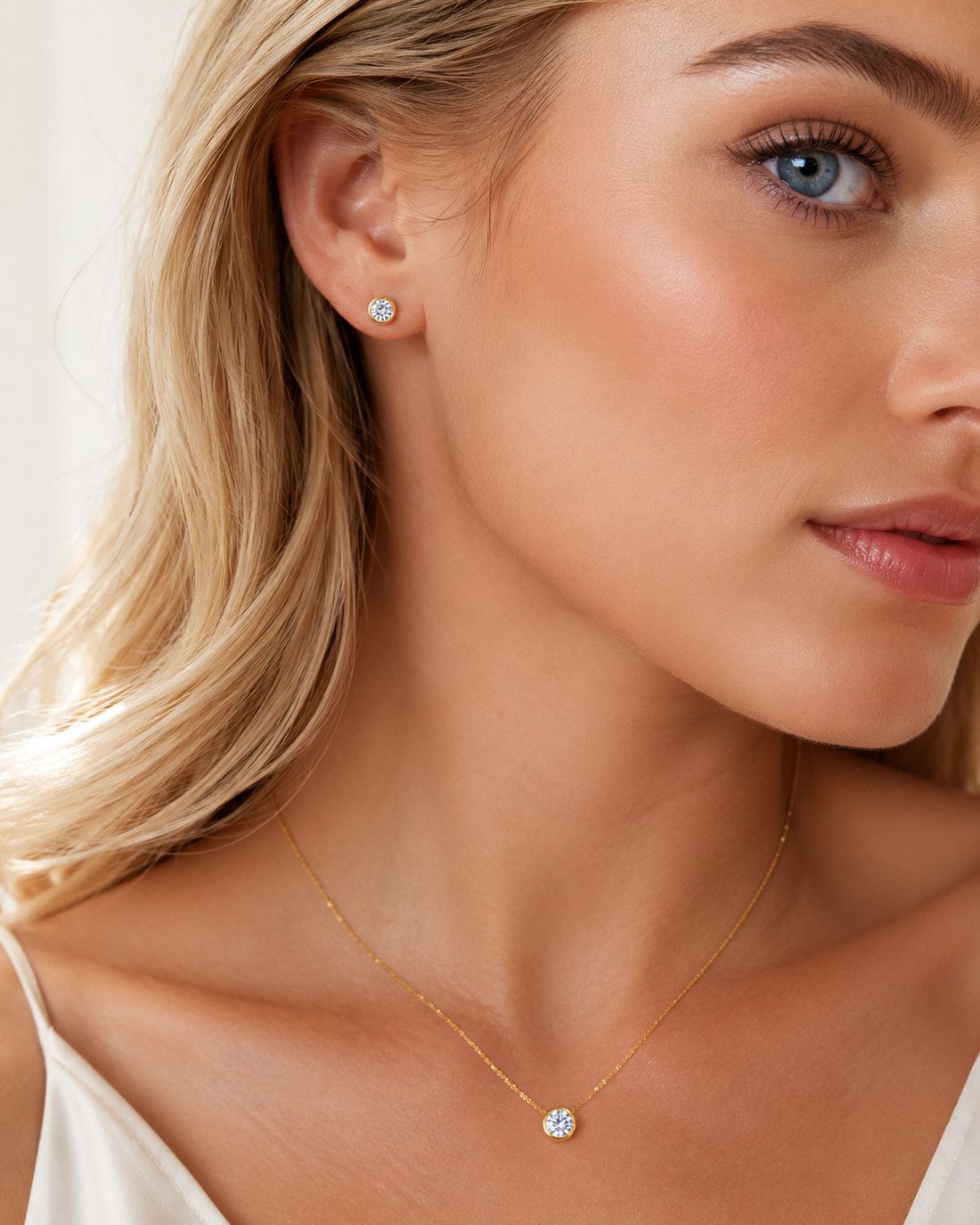Luz Round Lux 925 Sterling Jewelry Set