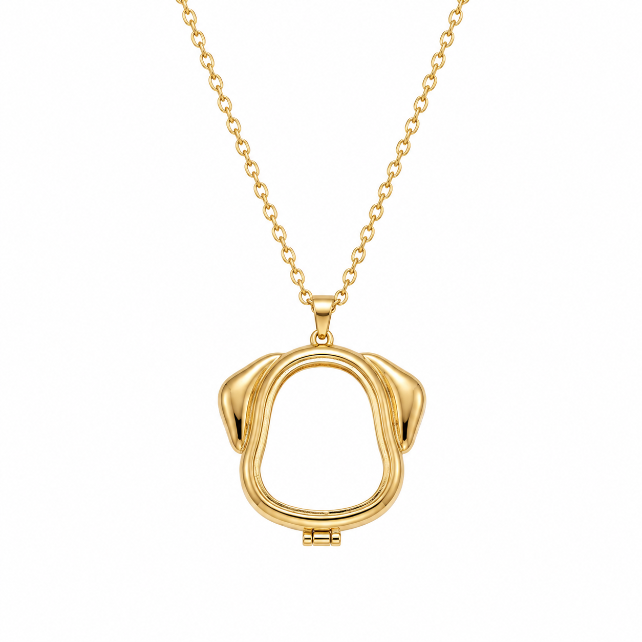 🐾 Dog Lover Locket Necklace – Paw & Heart Pet Keepsake