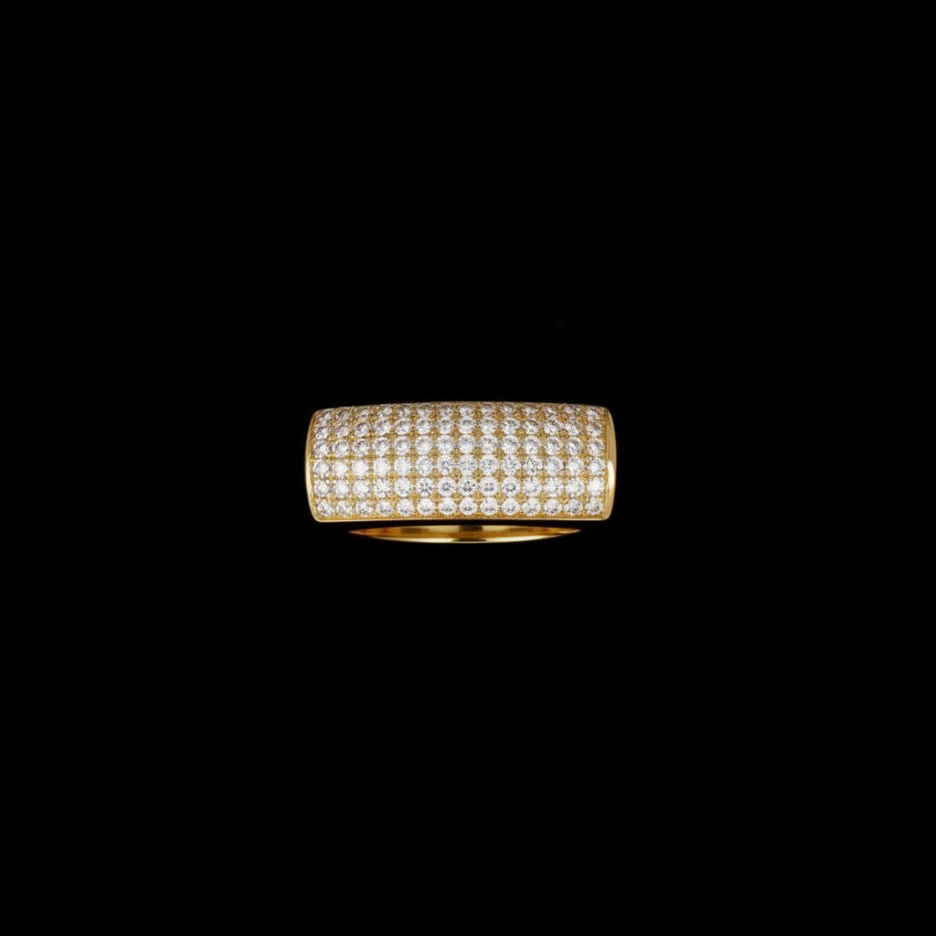 Luxury Full Pavé Ring | 18k Gold Plated