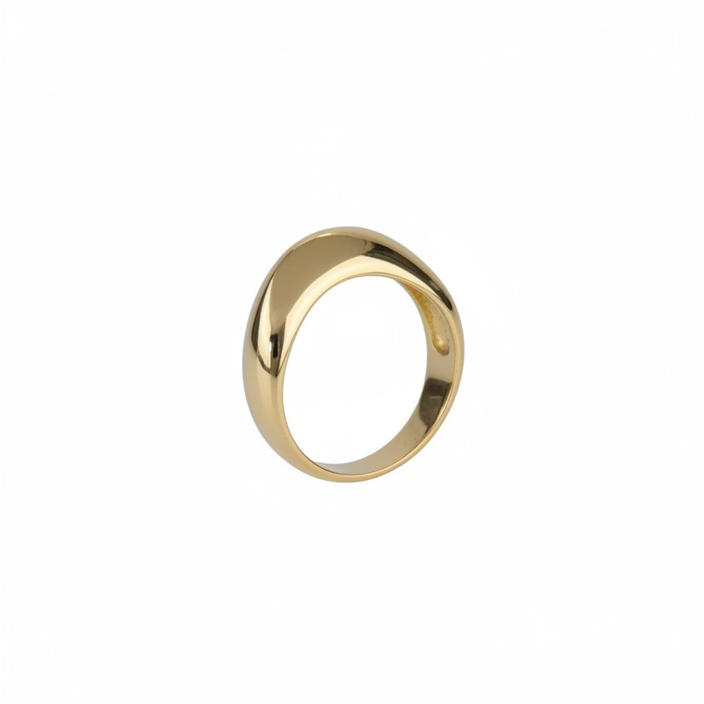 Organic Curve Ring | 18k Gold Plated
