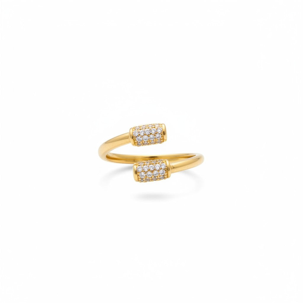 Cluster Zirconia Ring | 18k Gold Plated