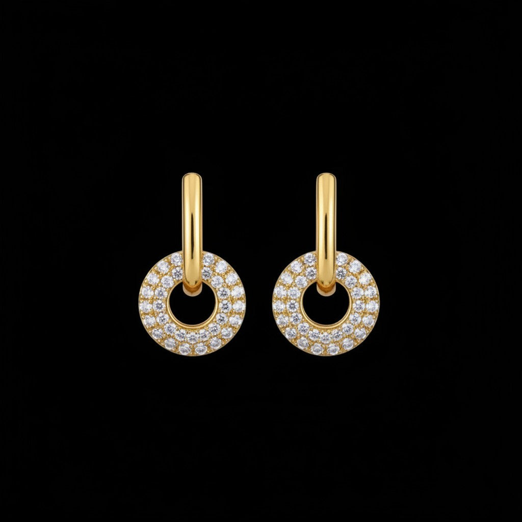 Inspiration Pavé Jewelry Set | 18k Gold Plated