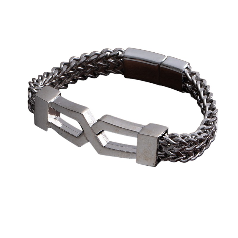 Trendy Minimalist Hip Hop Glasses Men's Bracelet