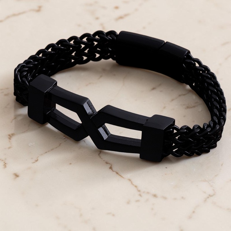 Trendy Minimalist Hip Hop Glasses Men's Bracelet