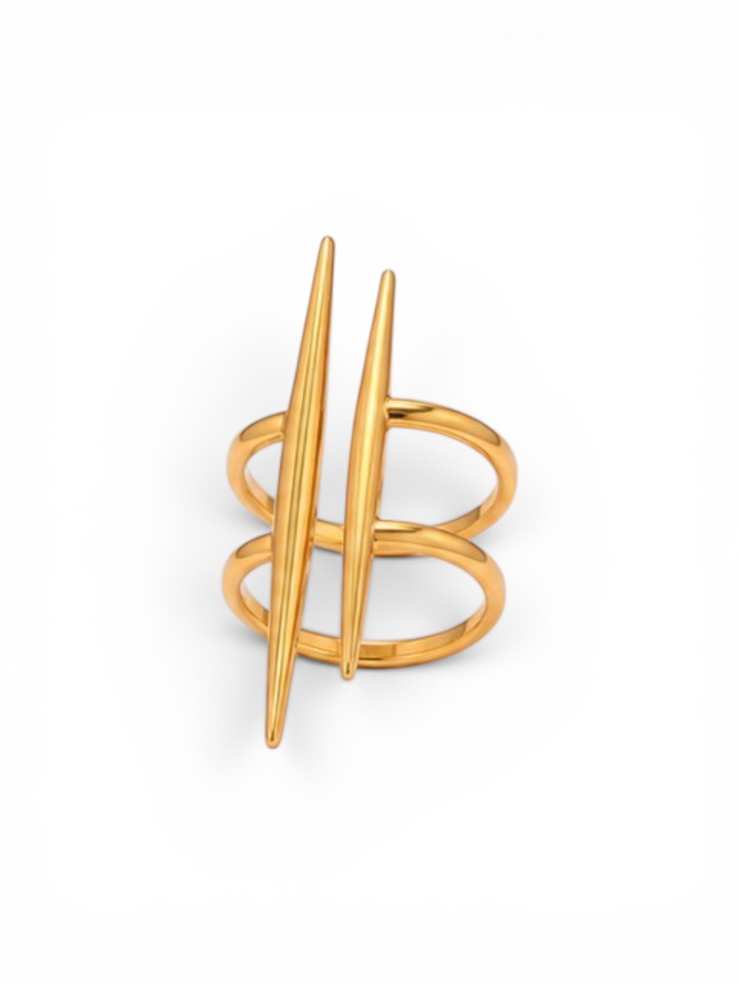 Cloe Ring Stainless Steel, 18K Gold Plated, Waterproof